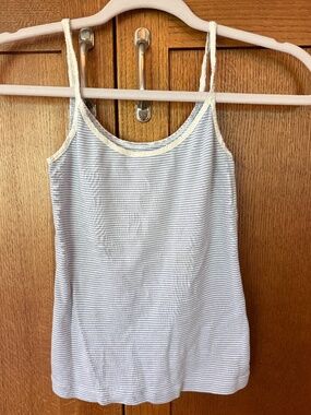 BRANDY MELVILLE SKYLAR STRIPED TANK BLUE & WHITE